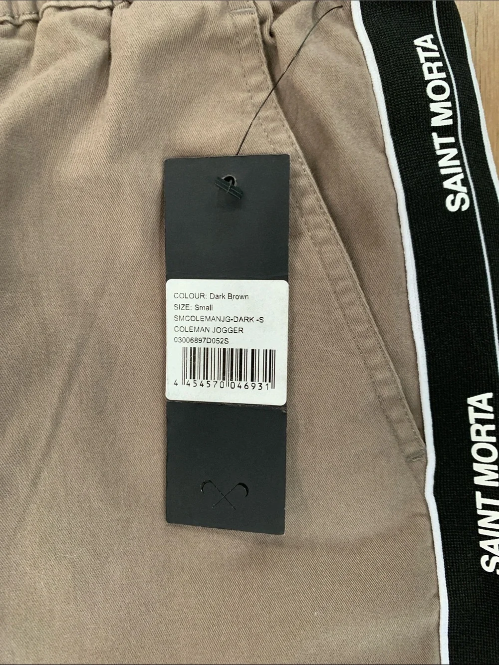 NWT Saint Morta Coleman Joggers with Black Side Tape Size Small